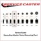 Service Caster 3.5 Inch Blue Polyurethane Swivel 1-1/8 Inch Expanding Stem Caster Brake, 2PK SCC-EX20S3514-PPUB-BLU-2-TLB-2-MTG43 - alternate 4